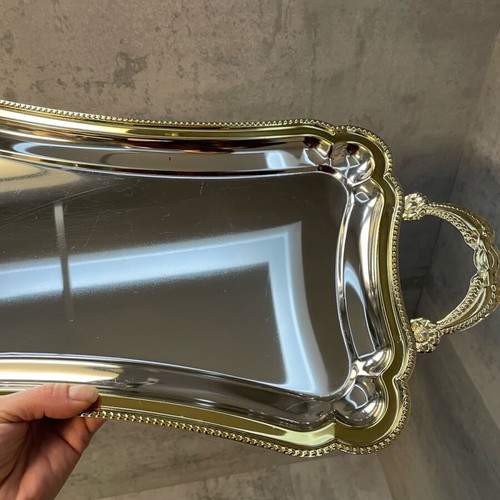 Vintage Twin Bird serving tray like new, metal