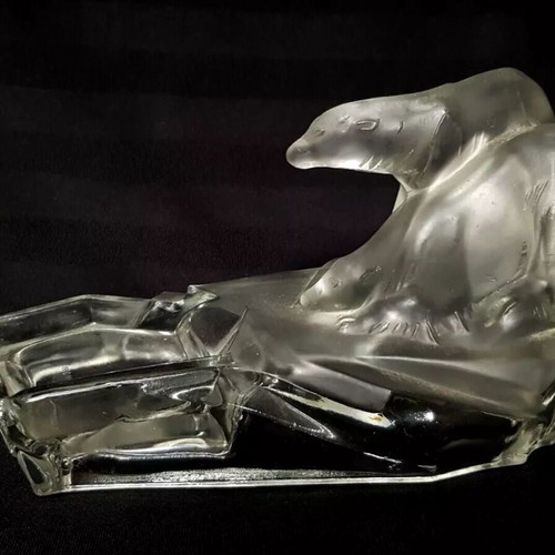 Polar Bears Art Deco ashtray like new, Karel Zentner, Feigl & Morawetz 1930