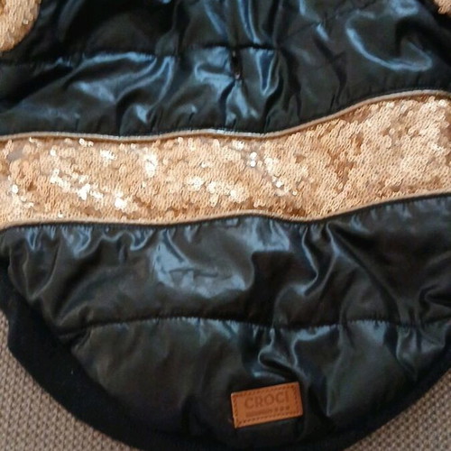 Dog jacket for small breeds like new, fur-lined and waterproof