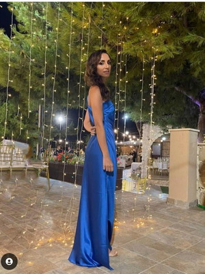Maxi blue evening dress like new Mind Matter