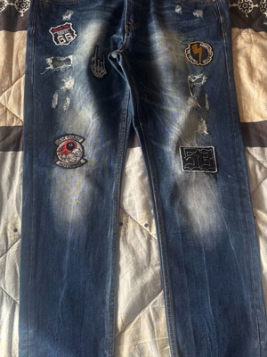 Alcott straight-leg jeans like new, size large