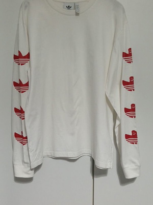 Adidas men's blouse like new, cotton, white, size M