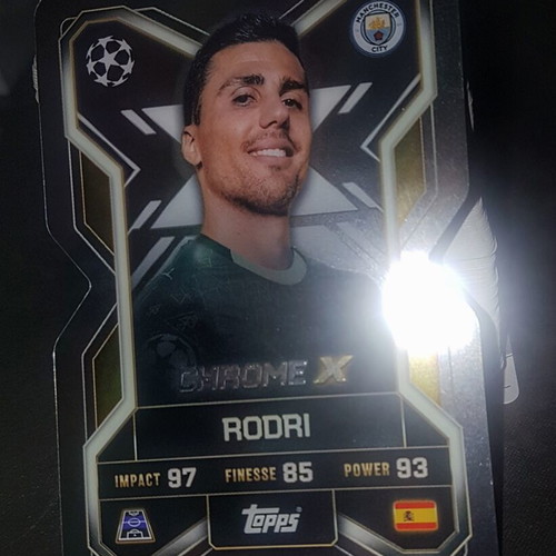 Rodri Chrome X Topps Match Attax 2026 card like new