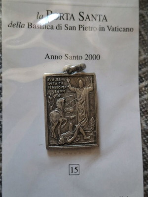 Religious amulet like new with Saint Paul's Conversion pendant