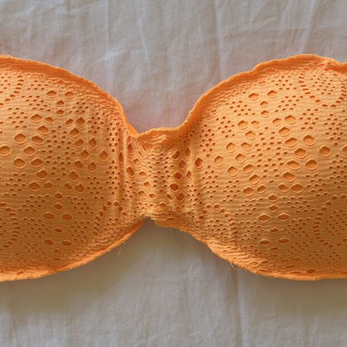Calzedonia women's swim top orange size small like new