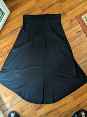 Asymmetrical skirt black used size S
