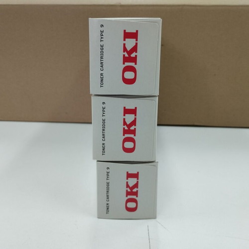 Γνήσια Toner OKI Type 9, πακέτο 3 τεμαχίων, καινούργιο