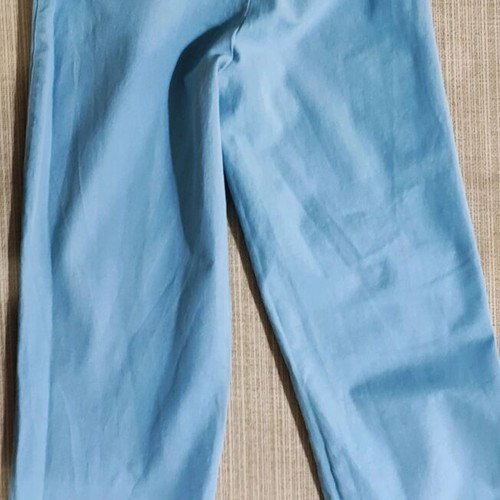 Fabric zip culotte pants used, light blue, XS - S