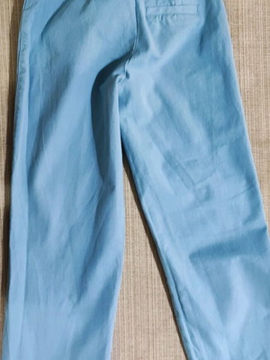 Fabric zip culotte pants used, light blue, XS - S