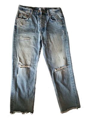 Zara jeans with rips like new, size S