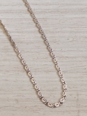 Silver Meander Chain 925 Like New, 45cm