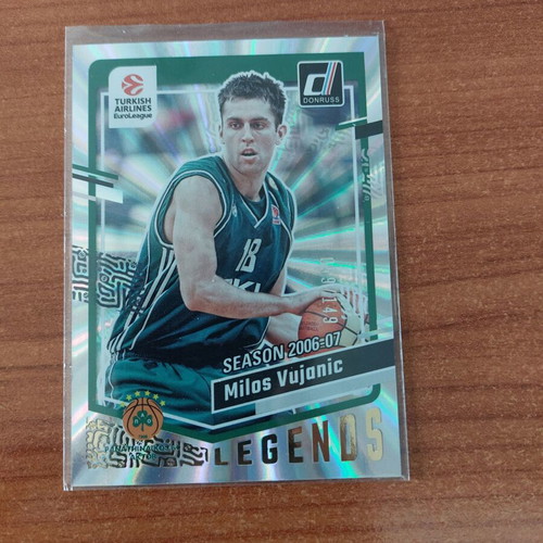 Panini Donruss Euroleague 2023-2024 Milos Vujanic holo laser card like new