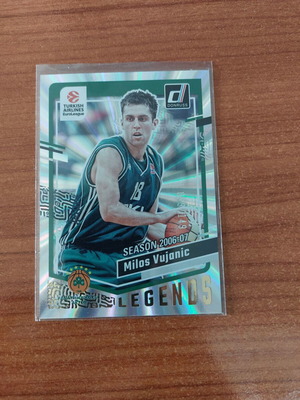 Panini Donruss Euroleague 2023-2024 Milos Vujanic холо лазерна карта като нова