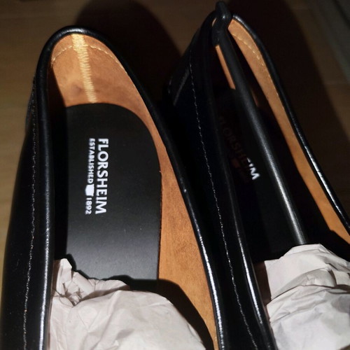 Florsheim Berkley Penny Men's Loafers in Black Leather New