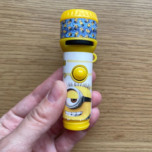Minions flashlight used with 5 scenes from Despicable Me