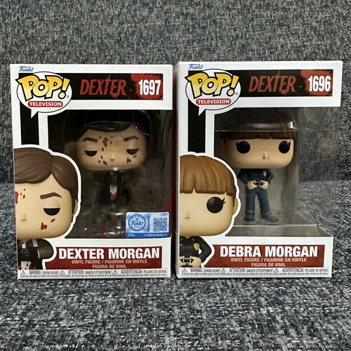Funko Pop Dexter Morgan and Debra Morgan vinyl figures