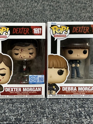 Funko Pop Dexter Morgan and Debra Morgan vinyl figures