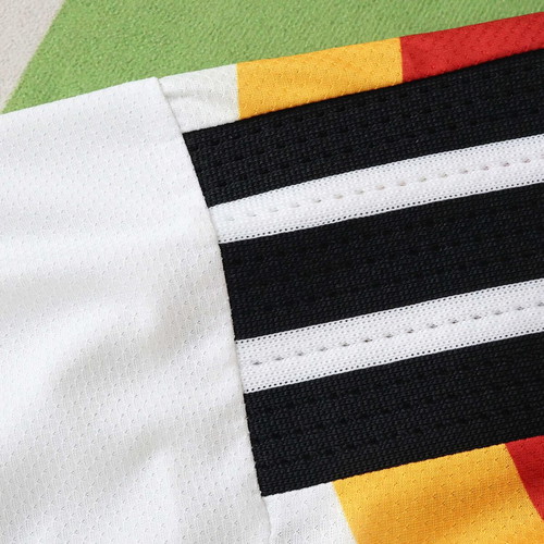 Germany National Team Retro-Style Jersey White 1990 Chevron Design New