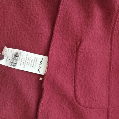 Stradivarius jacket with fleece lining like new, burgundy red