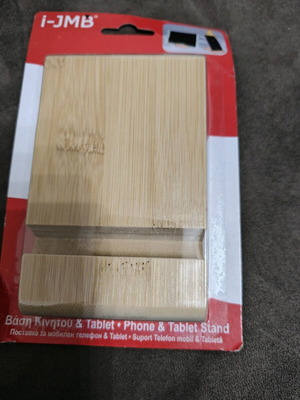 Phone and tablet stand two-position wooden new