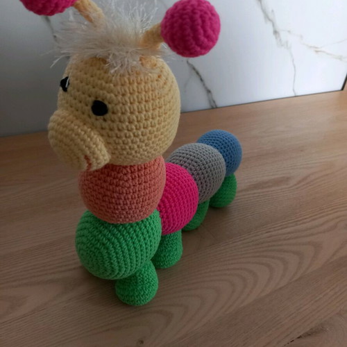 Handmade crocheted centipede doll new for babies
