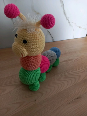 Handmade crocheted centipede doll new for babies