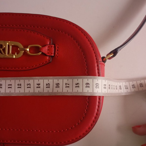 Ralph Lauren leather crossbody bag new, dark red