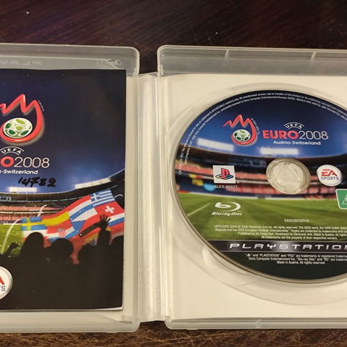 PS3 Euro 2008 used, with signs of use