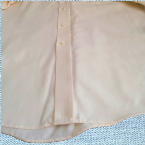 Arrow Usa 1851 men's dress shirt like new, size large, beige and white