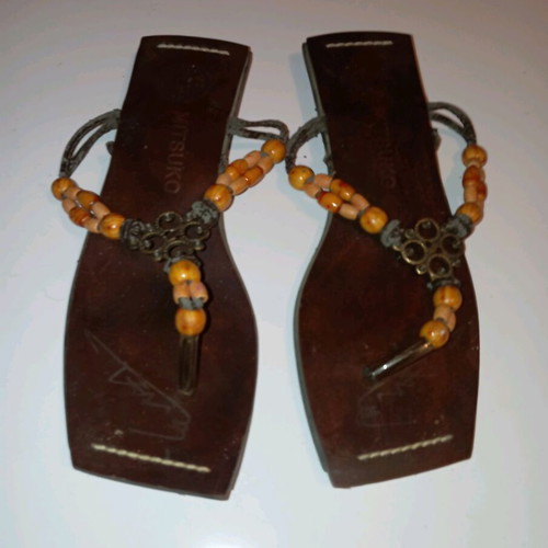 MITSUKO sandals used size 38 brown