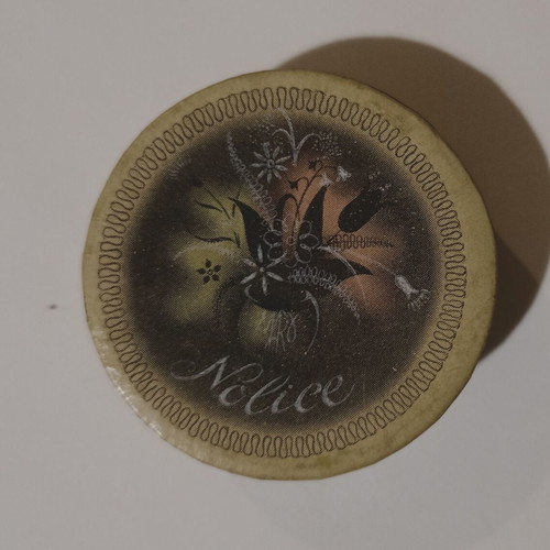 Paper round blush box NOLICE, PARIS - AURORE used, coral color