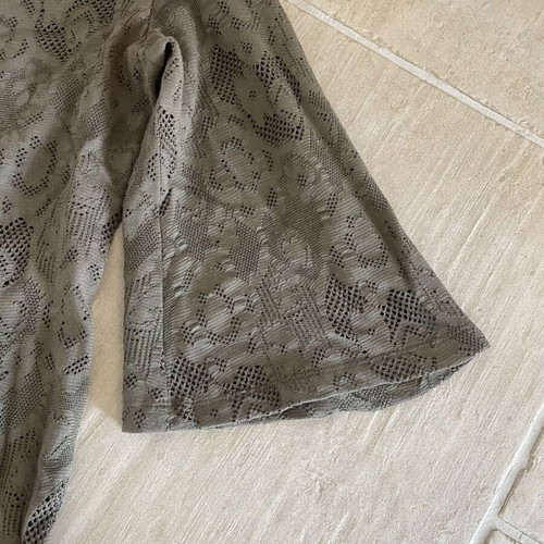 Maxi knitted olive dress, size M-L