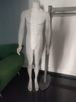 Male mannequins without head with detachable base, lightly used