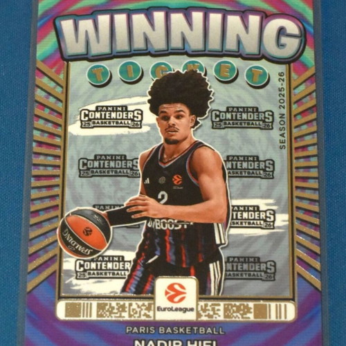 EuroLeague 2025-26 Nadir Hifi Winning Ticket Insert Paris Basketball new