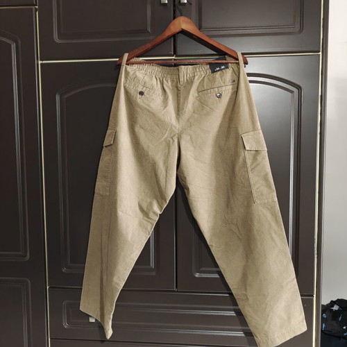 C&A Pants new, thin corduroy, beige and brown, size L XL