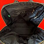  United colors of benetton μεγάλη δερμάτινη τσάντα +Δώρο 2η τσάντα Benetton,canvas.