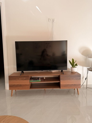 Wooden TV console like new
