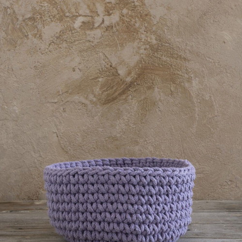 Decorative fabric basket Lavender new 19x19x16 cm