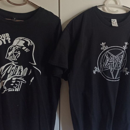 T-shirts like new with Slayer, Batman, Mortal Kombat, Darth Vader, Guns N Roses, Game Of Thrones