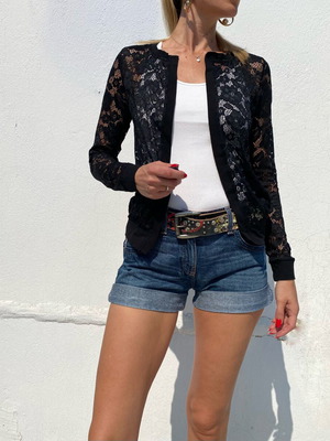 Intimissimi lace jacket, black, size XS/S