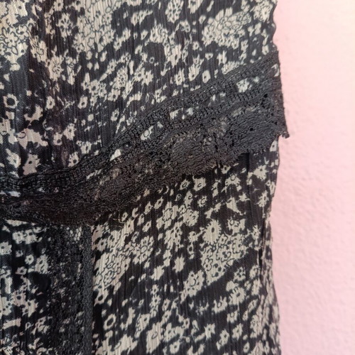 Motivi floral midi dress like new, black with white pattern