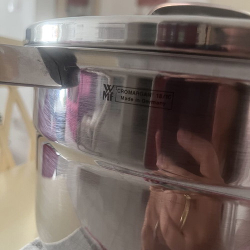 WMF Cromargan 18/10 Stainless Steel Cooking Pot with Lid, Like New