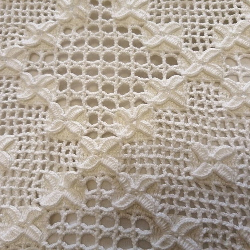 Handmade blanket like new, cotton, 50 years old, unused
