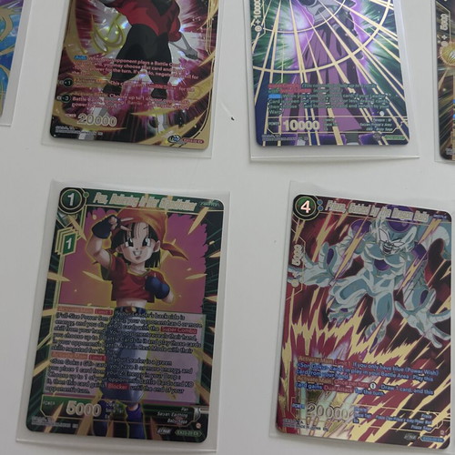 20 golden foil Dragon Ball trading cards