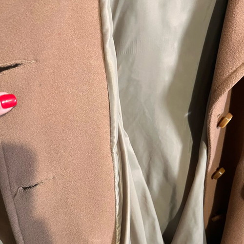 Wool women's coat used in camel color, size S