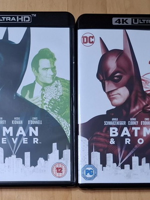 Σετ Batman Blu-Ray 4K Ultra HD σαν καινούργιο, δράσης, περιπέτεια, φαντασίας