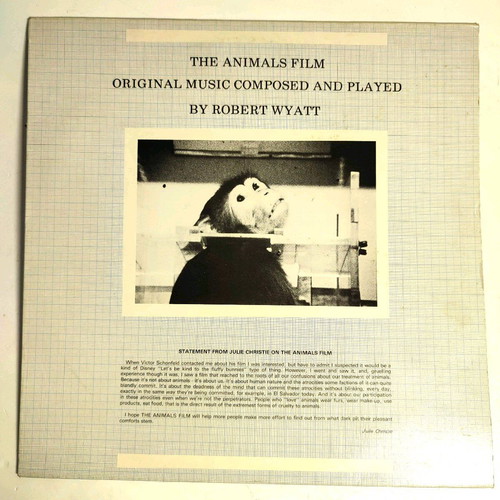 Robert Wyatt The Animals Film vinyl like new, 1982, collectible