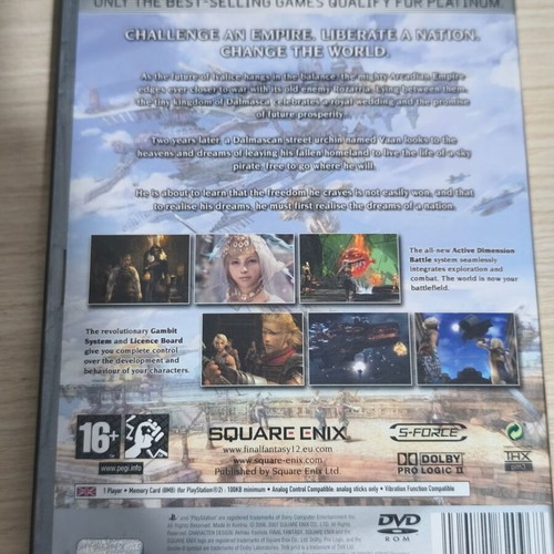 Final Fantasy X and XII games used, pack for PlayStation 2