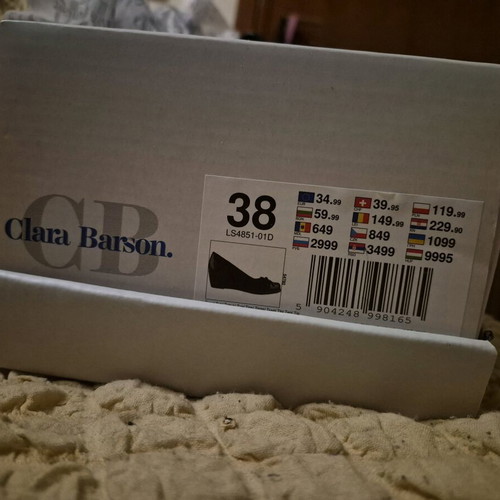 Clara Barson ballerinas new, black, size 38
