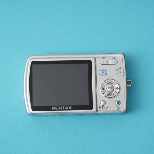 Pentax Optio M30 digital camera used with 7.1 megapixels and 3x optical zoom